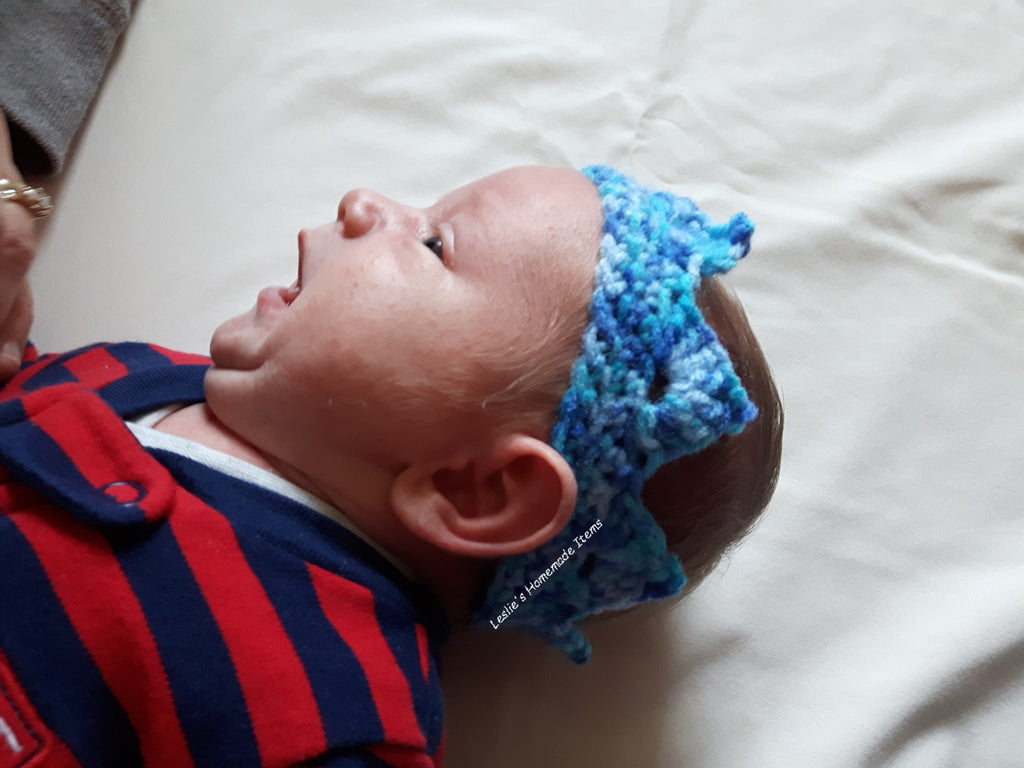 Crochet Baby Crown - Princess/Prince, Sweet Soft Keepsake, Gentle Fit :