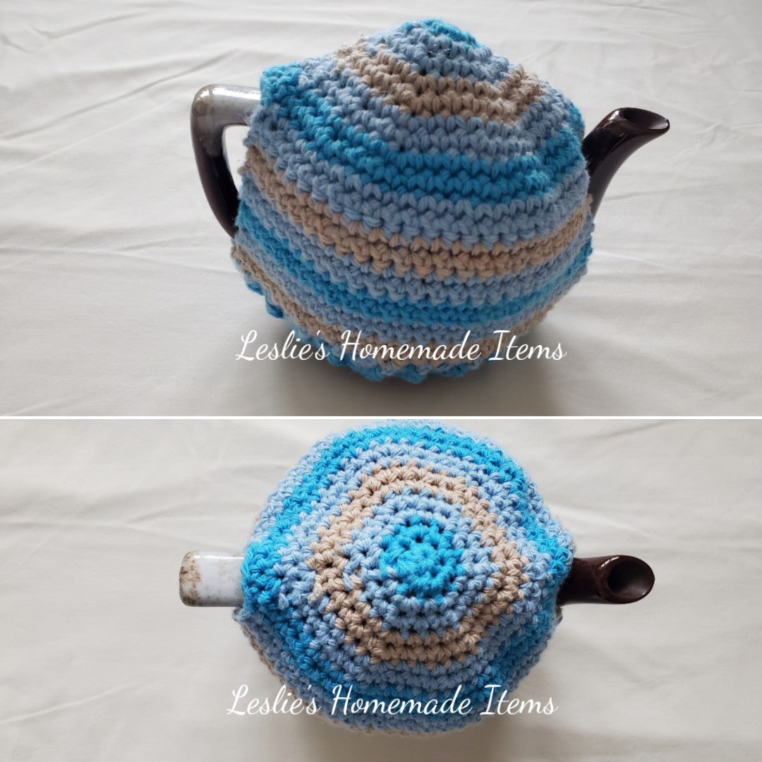 Crochet Tea Cozy - Stripes, Long-Lasting Warmth :