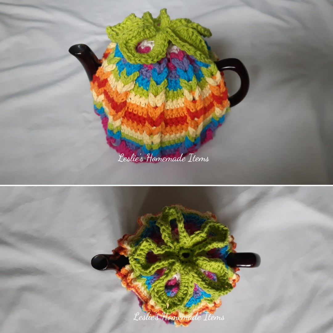 Crochet Tea Cozy - Hibiscus, Long-Lasting Warmth :
