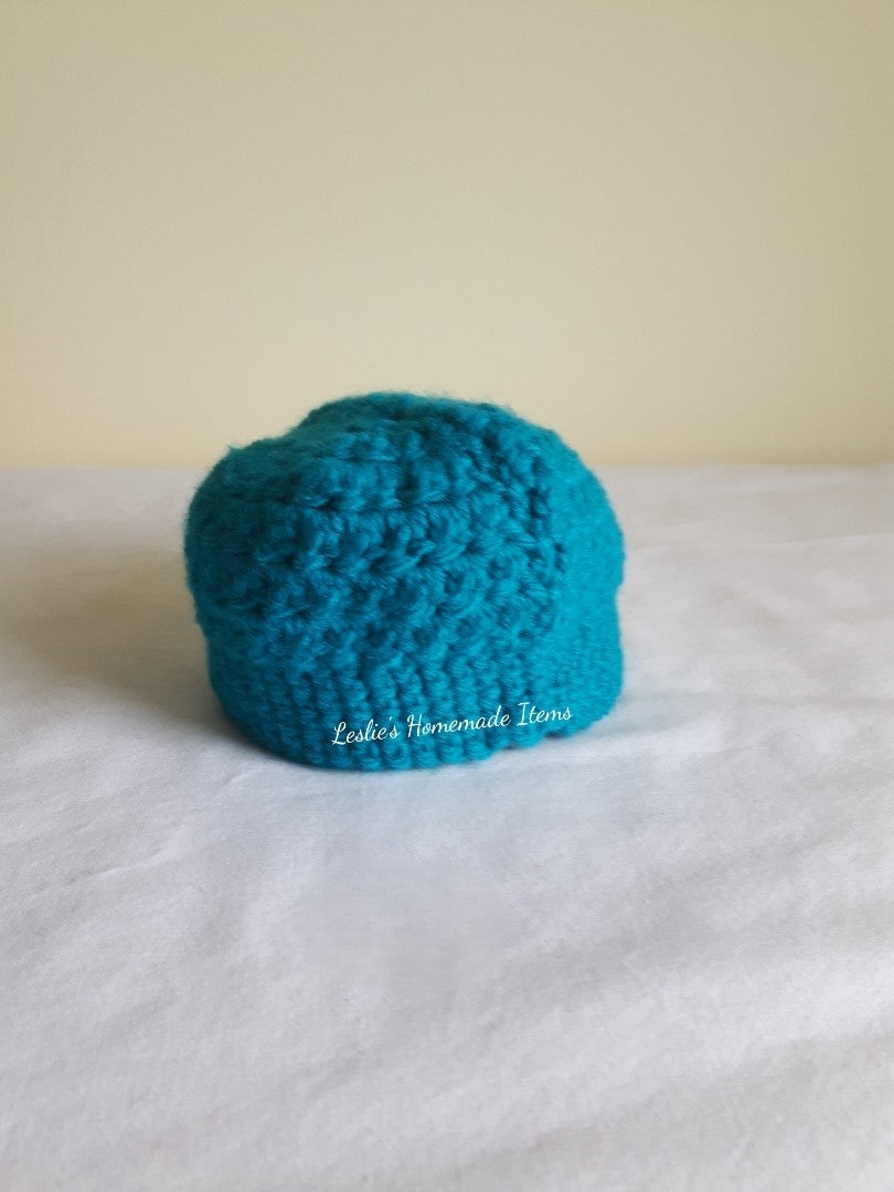 Crochet Baby Hats - Neon, Gentle Fit, Lightweight, Warm : Blue