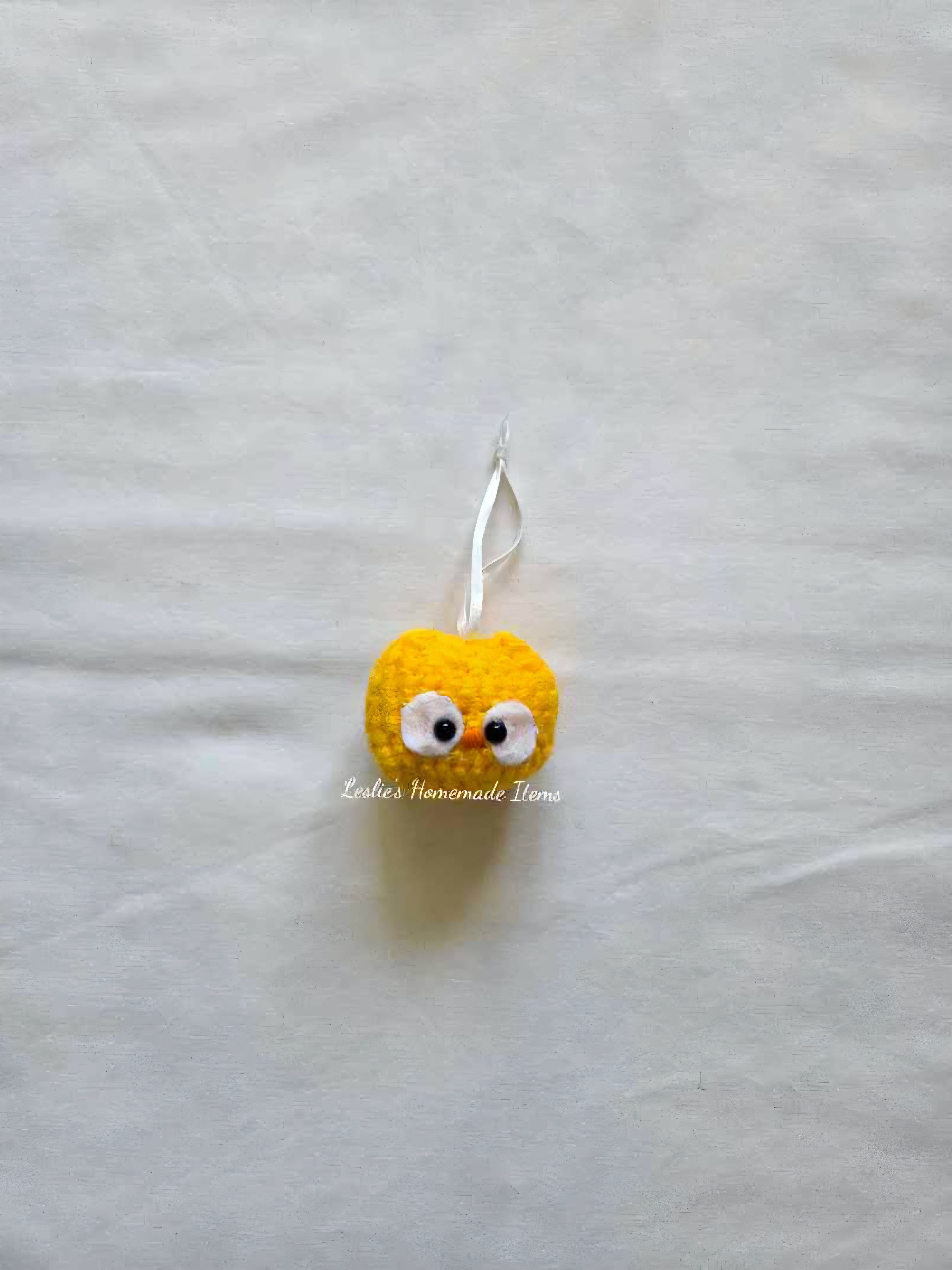 Crochet Owl Ornament - Holiday Decor, Festive, Unique : Yellow