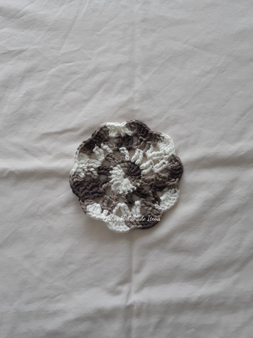 Crochet Pan/Pot Protectors - Scratch Free Stacking & Storage : Brown 6"