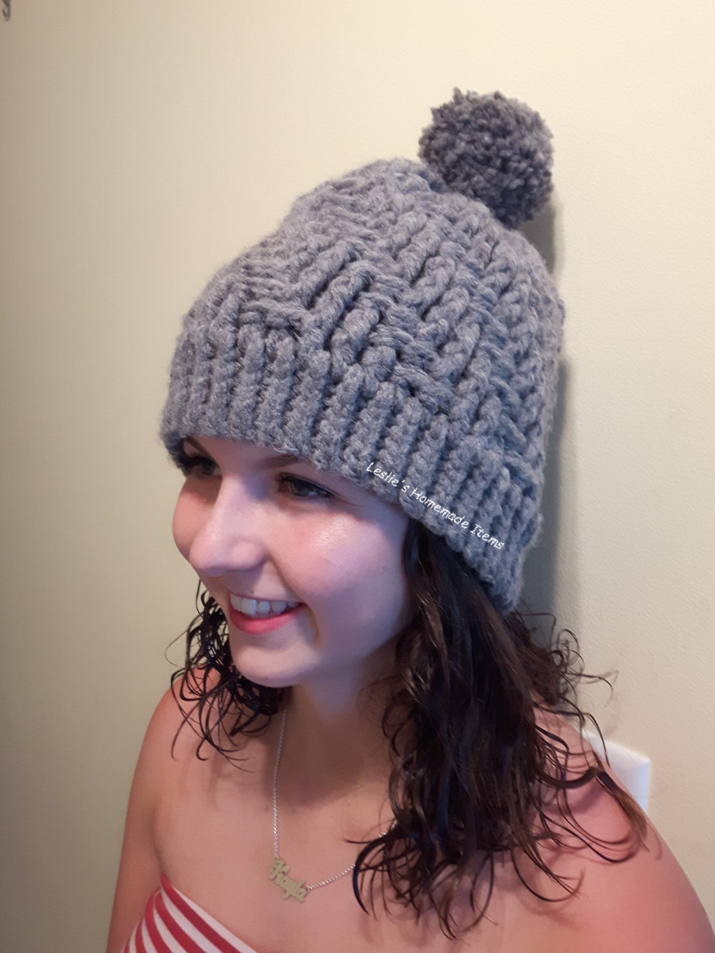 Crochet Stepping Texture Hat - Warm, Bulky, Soft, Stretchy Fit :