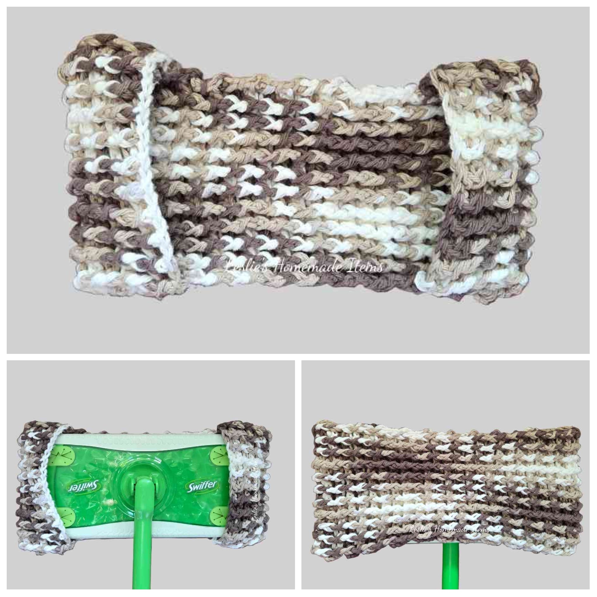 Crochet Swiffer Sweeper Cover – Reusable, Scratch-Free, Dirt-Grabbing Design