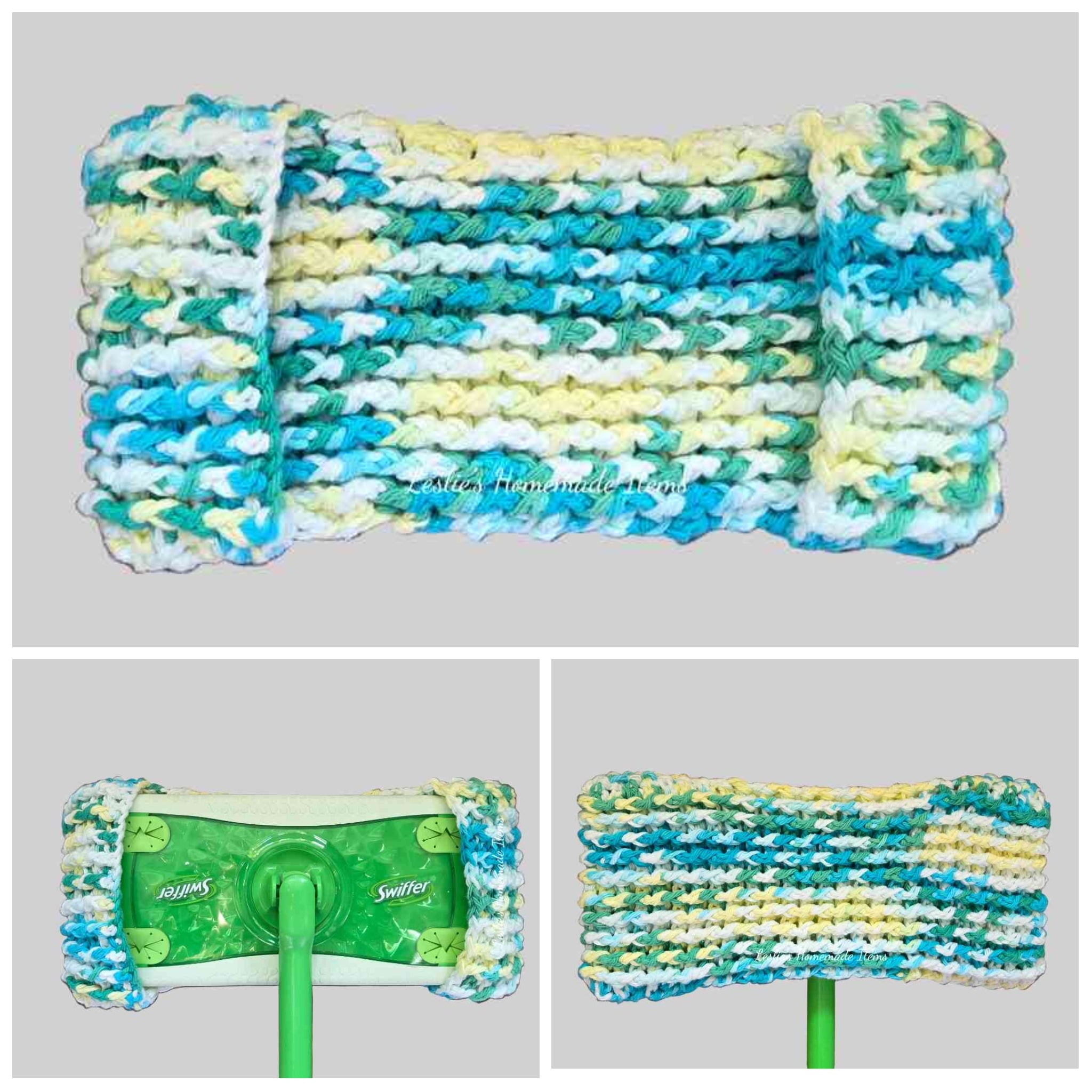 Crochet Swiffer Sweeper Cover – Reusable, Scratch-Free, Dirt-Grabbing Design