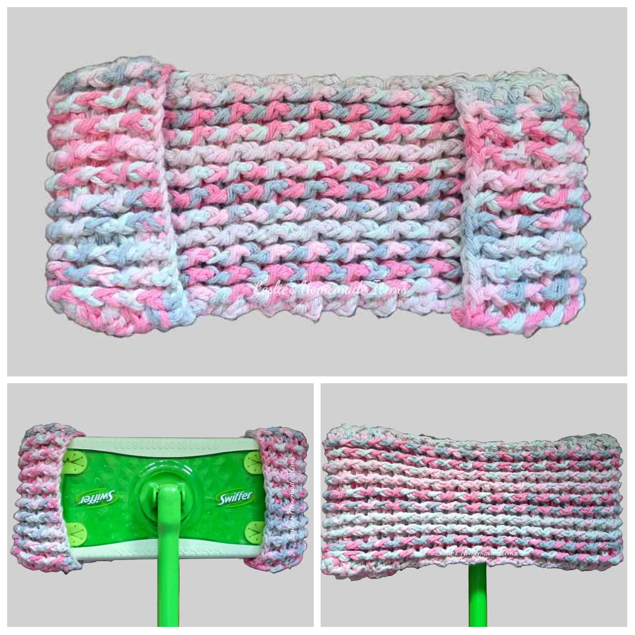 Crochet Swiffer Sweeper Cover – Reusable, Scratch-Free, Dirt-Grabbing Design