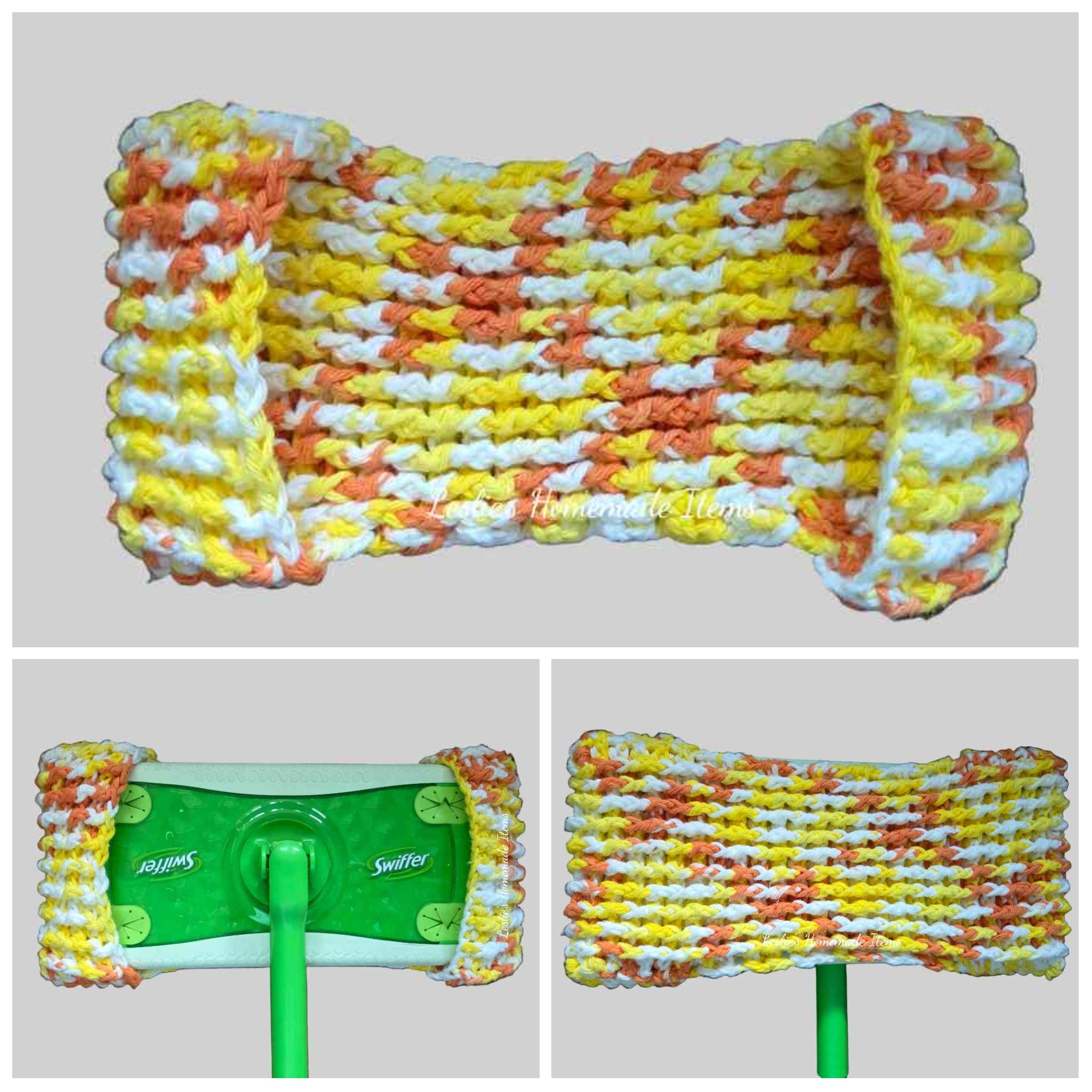 Crochet Swiffer Sweeper Cover – Reusable, Scratch-Free, Dirt-Grabbing Design