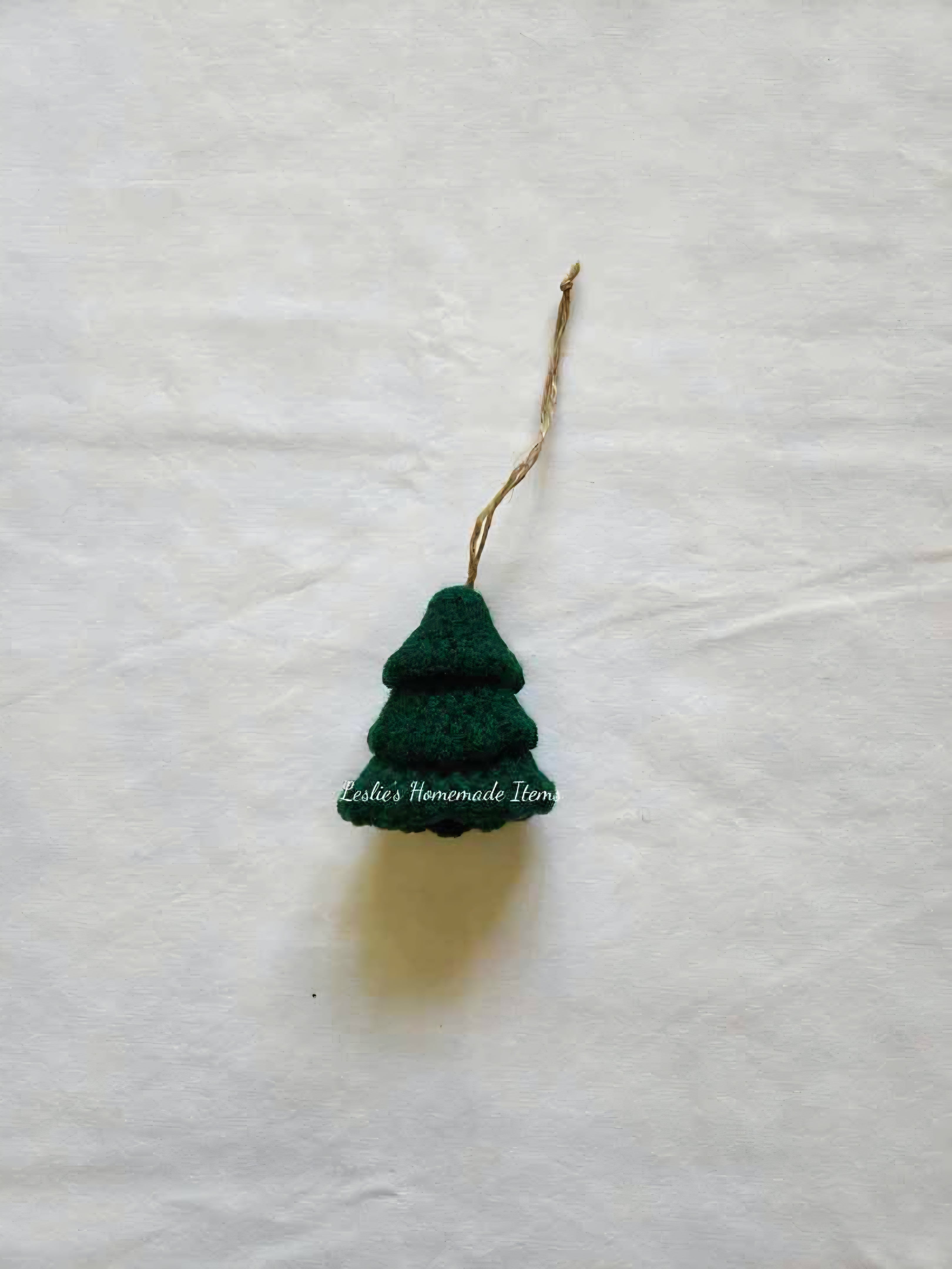 Crochet Tree Ornament - Holiday Decor, Festive, Unique : Dark Green