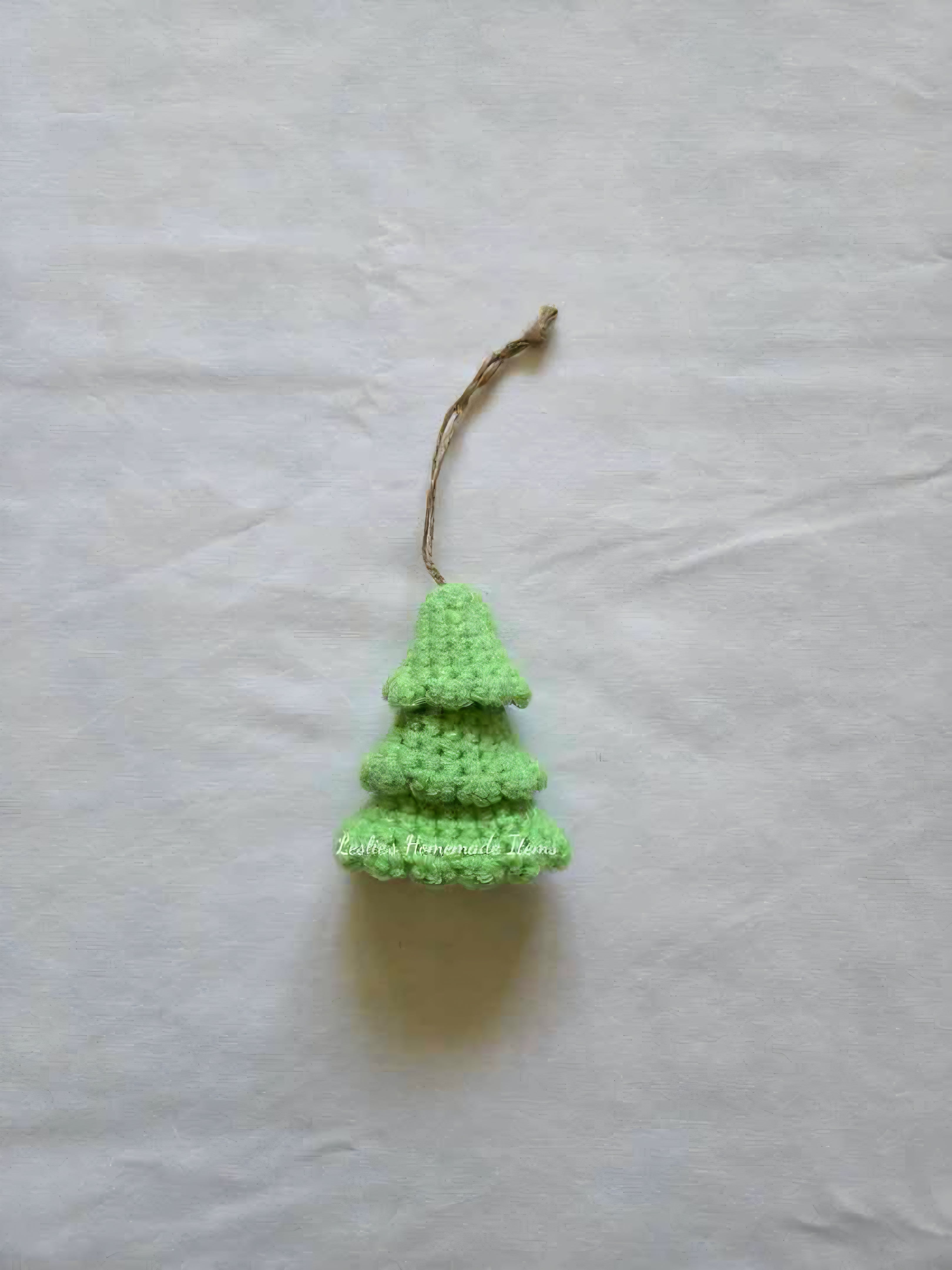 Crochet Tree Ornament - Holiday Decor, Festive, Unique : Light Green